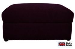 Heart of House Eton Fabric Storage Footstool - Wine